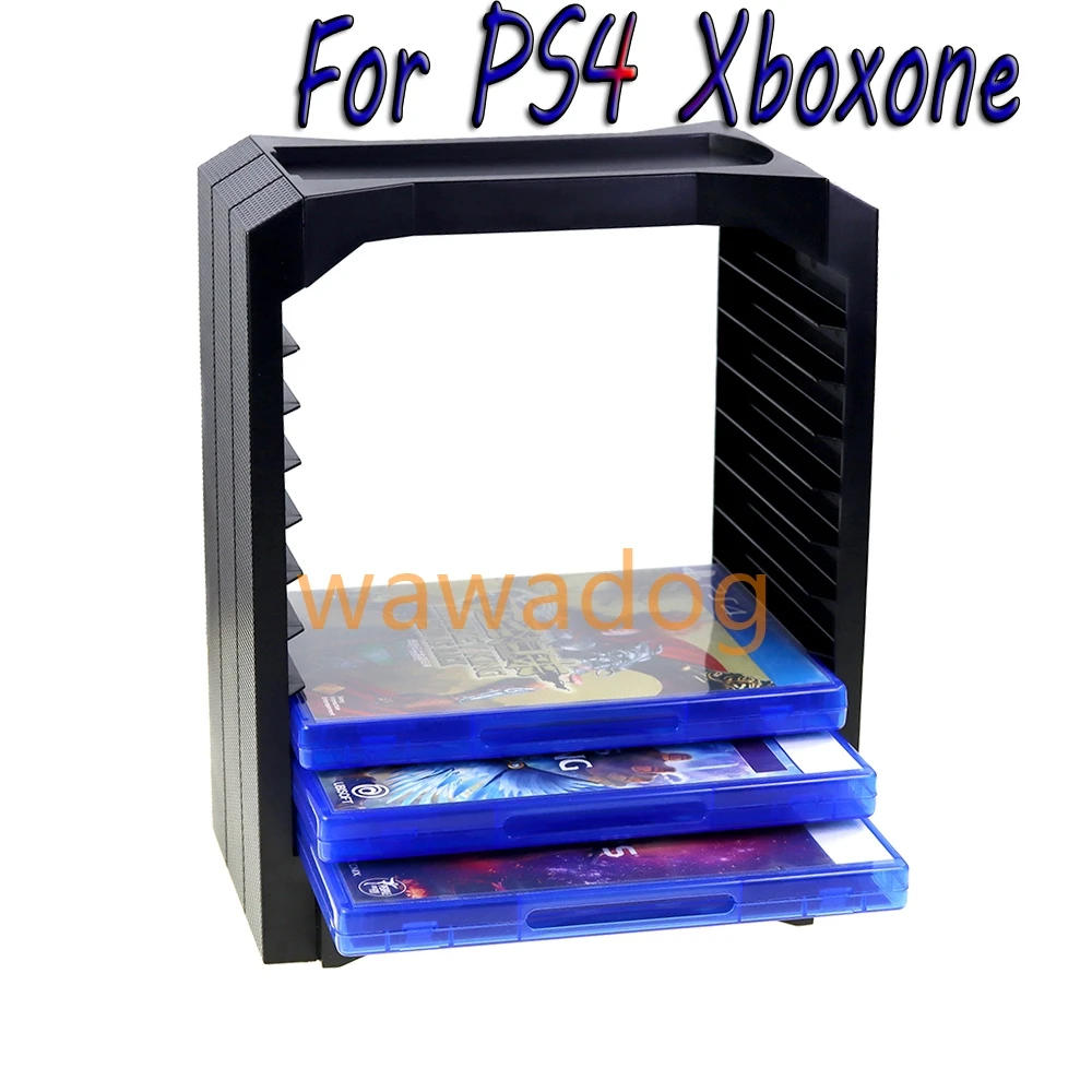 1pc/set Host Disc Storage Box Holder Game Disk Tower Vertical Stand Game CD Holder For PS4 XboxOne