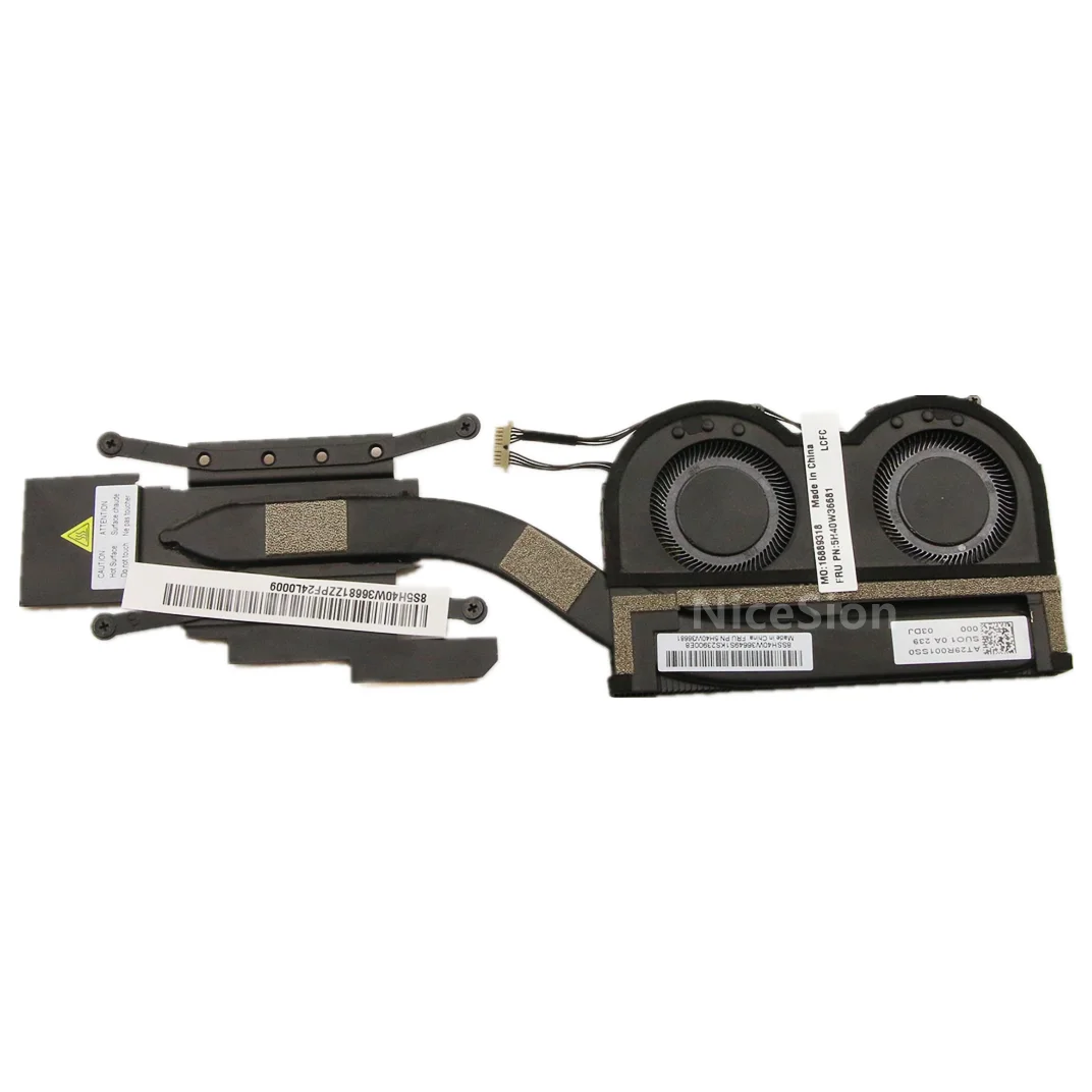 Imagem -02 - Original para o Portátil Lenovo Thinkpad x1 10th Carbono x1 Yoga 7th Gen 2023 Cpu Ventilador de Refrigeração Dissipador Calor 5h40w36680 5h40w36681 Novo