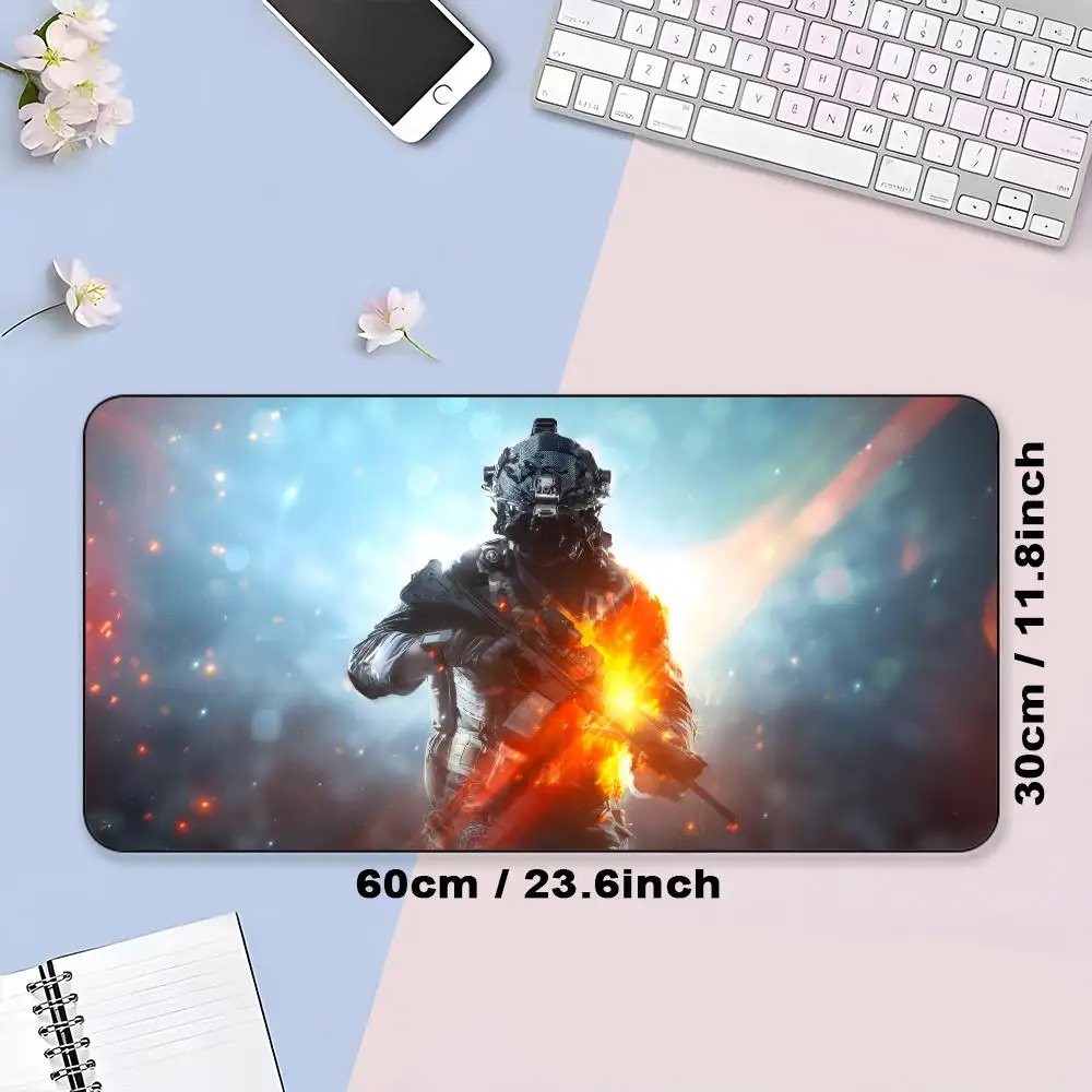 Fashion Game Battlefield Mouse Pad Mouse Pad Rubber Computer Laptop Official Colored Print Aesthetic Pretty Popular Luxury Mat