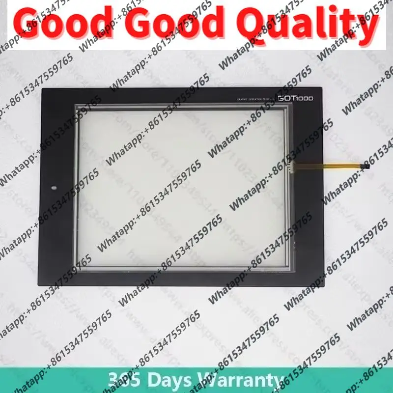 Touch Screen Panel Glass Digitizer for GT1275-VNBD GT1275-VNBA GT1275-VNBA-C Touchscreen with Front Overlay Protective Film