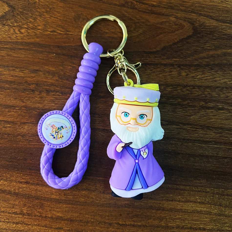 Anime mignon magicien PVC porte-clés sac pendentif Potter Ron Weasley pendentif voiture porte-clés pour enfant d'anniversaire