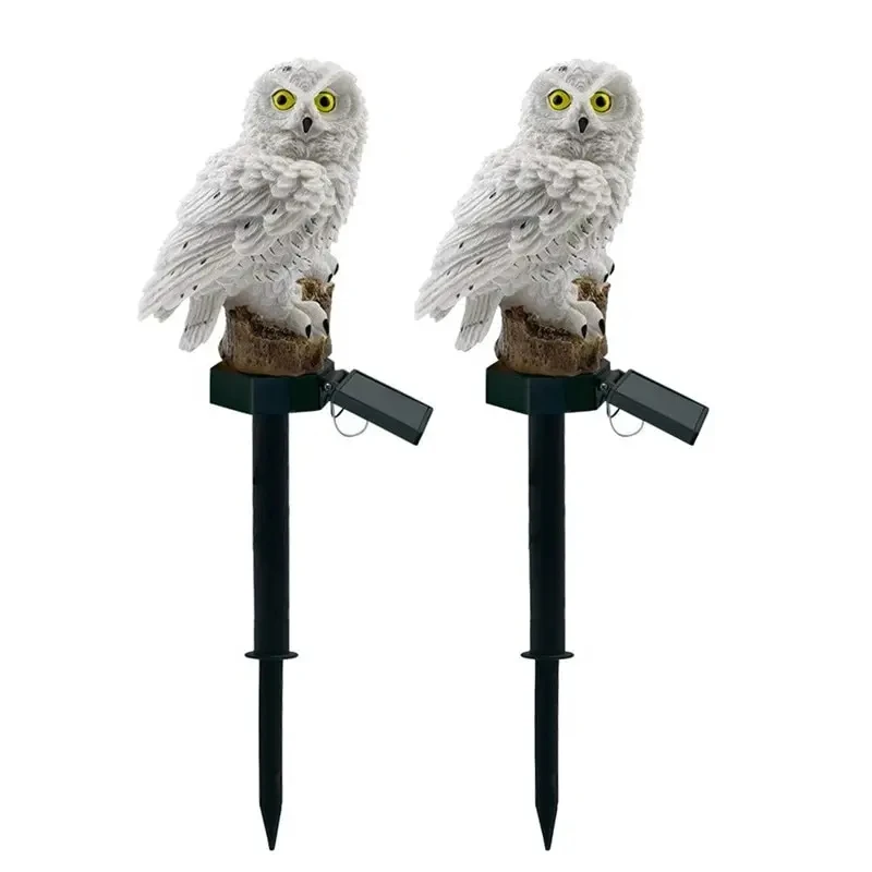 XIWANGFIRE Solar Eule Boden Licht LED Outdoor Hof Lampe Garten Licht Wasserdichte Pfahl Licht Pathway Decor Solar Terrasse Boden Laterne 6