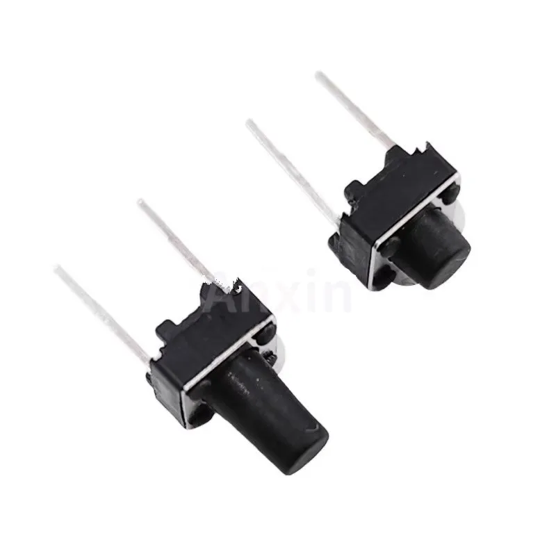 50 шт. 6*6*4,3/5/6/7/8/9/10 мм мгновенный тактильный тактовый кнопочный мини-микропереключатель средний 2-контактный 6 × 6 мм тактильный переключатель