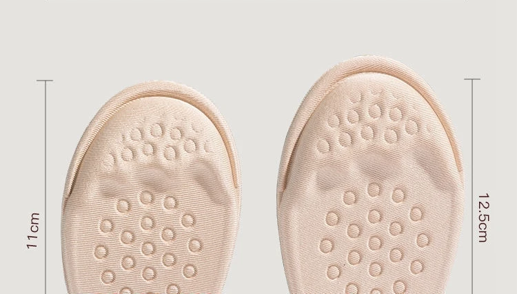 Vorfußpolster für Damen, hohe Absätze, halbe Einlegesohlen, rutschfester Vorfußschmerzlinderungseinsatz, Schuhgröße reduzieren Füllstoff für zu große Schuhe – Detail 11