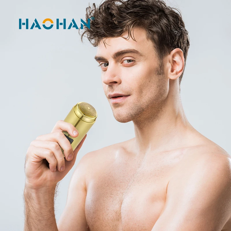 HAOHAN Portable Clean Razor Men USB Electric Shaver Powerful Beard Electric Razor Rechargeable Waterproof Shaving Machine