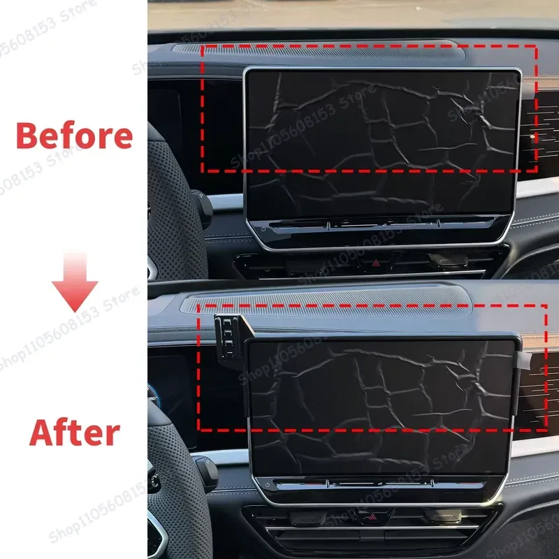 For Volkswagen ID Buzz GTX 2025 2026 Clip On Phone Mount Adjustable Dashboard Holder Stable No Vibration Car Accessory 2