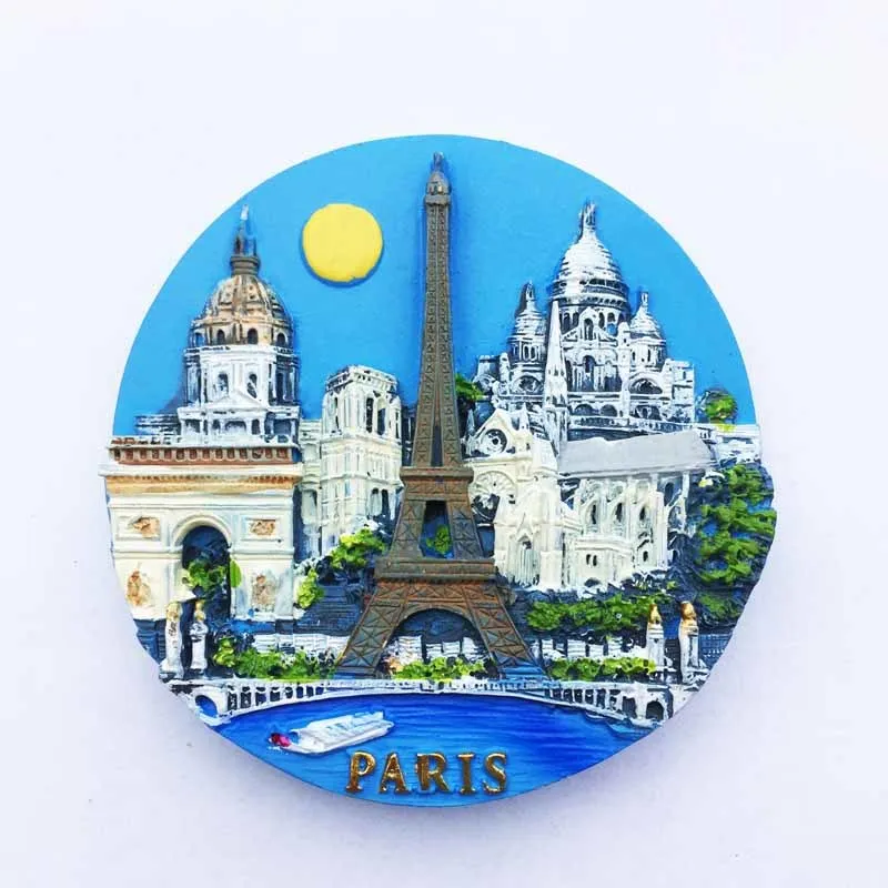 

3D Eiffel Tower Refrigerator Magnet - Paris Decor, Cute & Decorative Fridge Magnets, Strong Magnets for Home & Room Decor