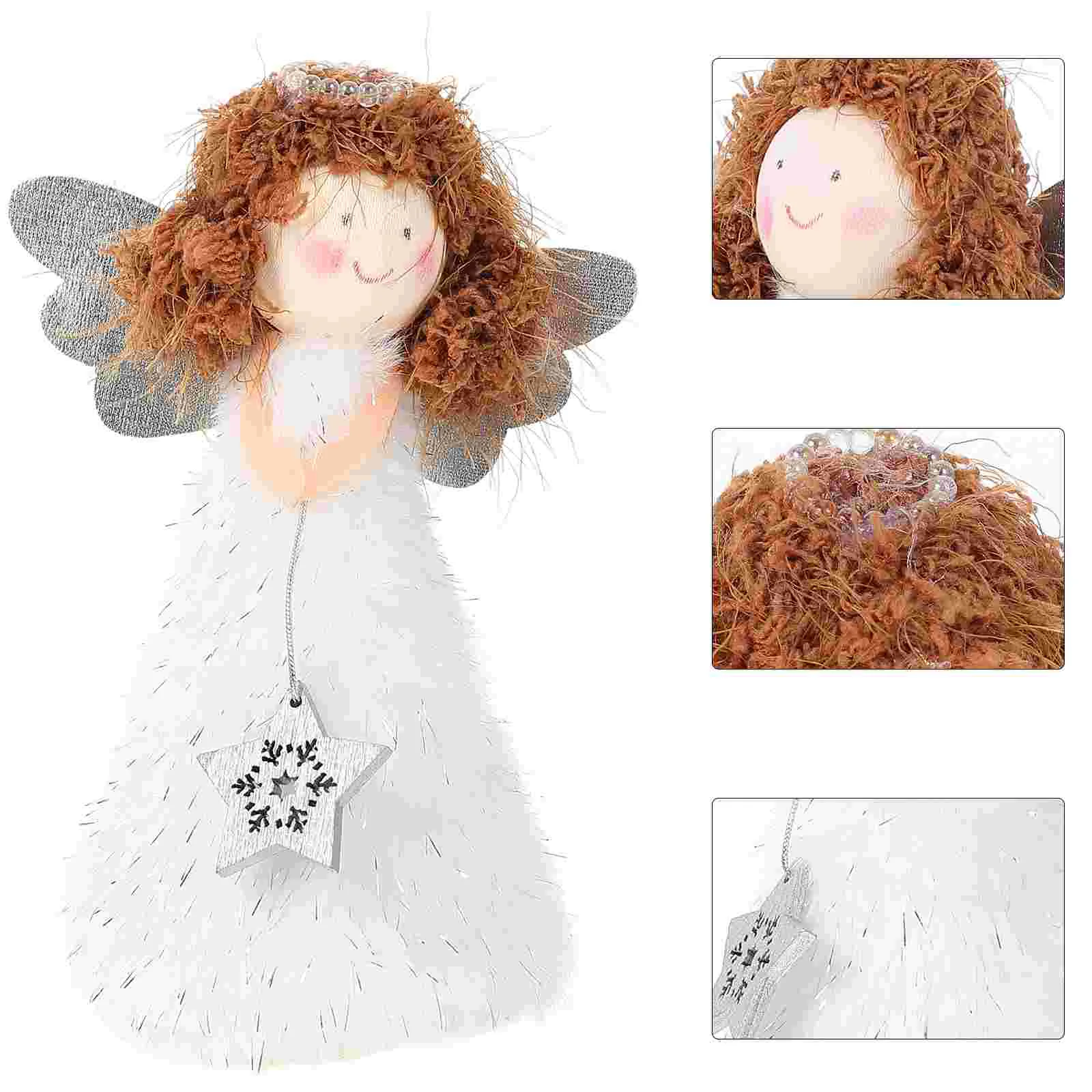 

Hanging Angel Pendant Christmas Decorations Tree Baby Party Supplies Treetop Figurine