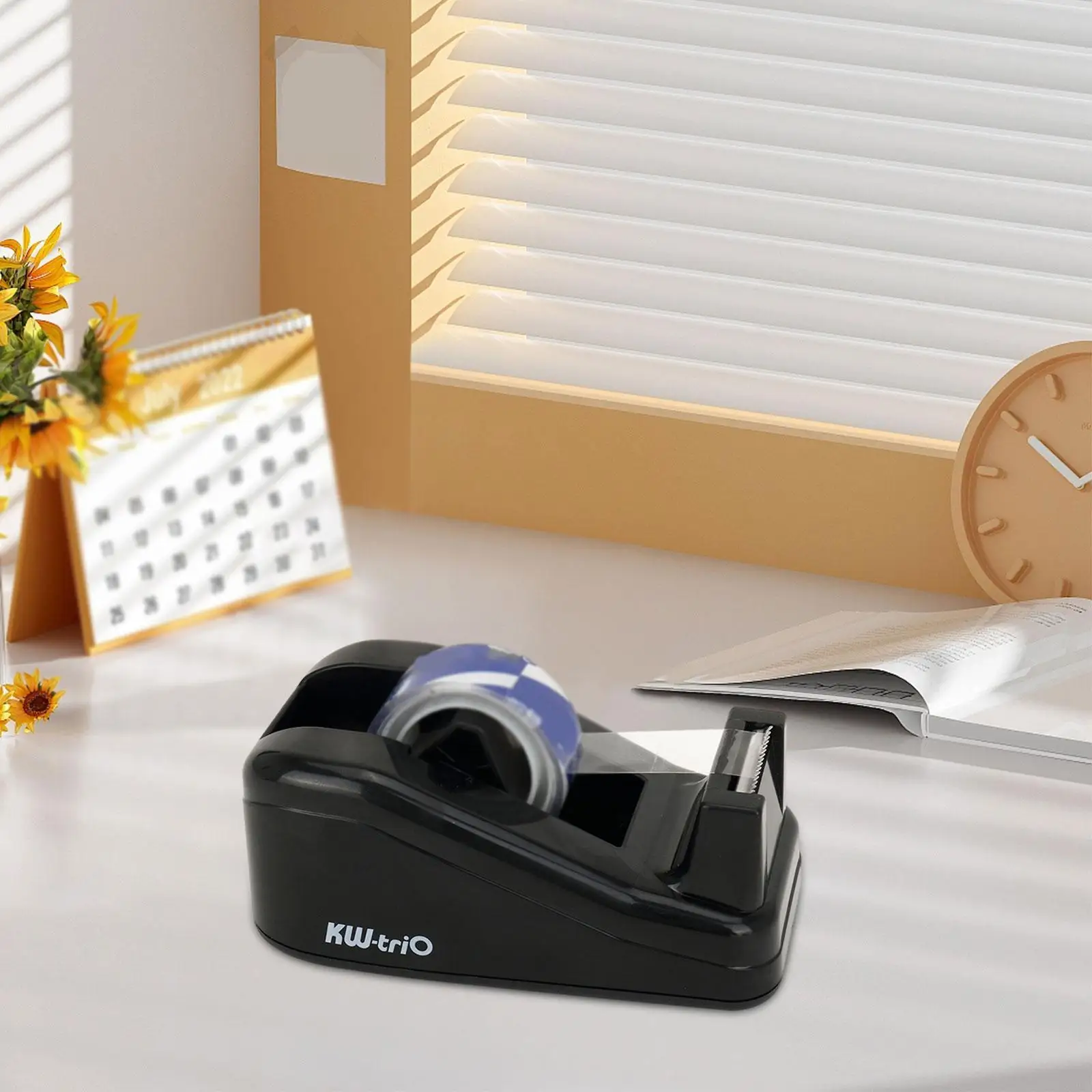 Desktop Tape Dispenser Compact Stable Base for Gift Wrapping School Office