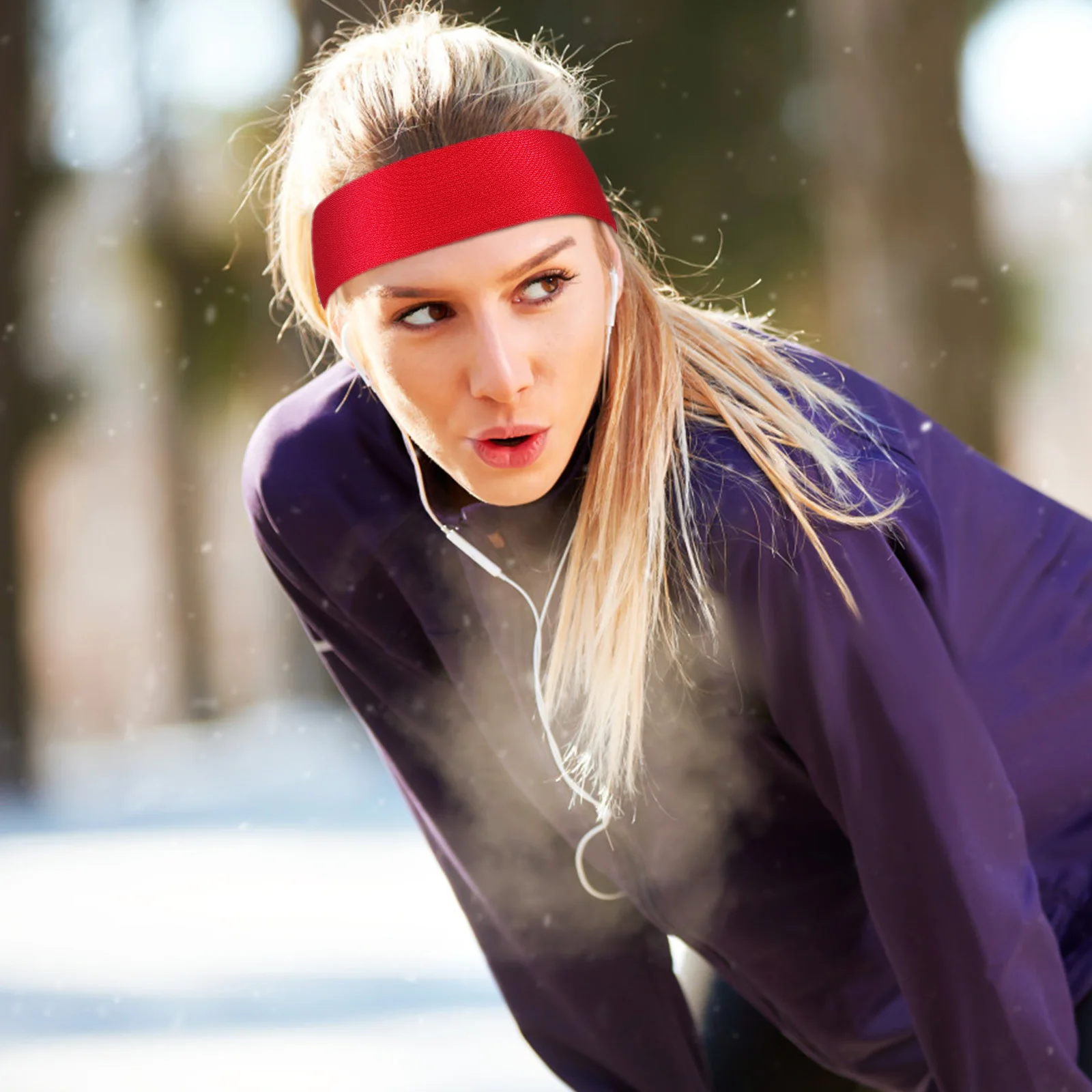 

Sports Tie Sweat Headband Nonslip Adjustable Comfortable for Running Workout Yoga Men Women Headbands for Men Head Band