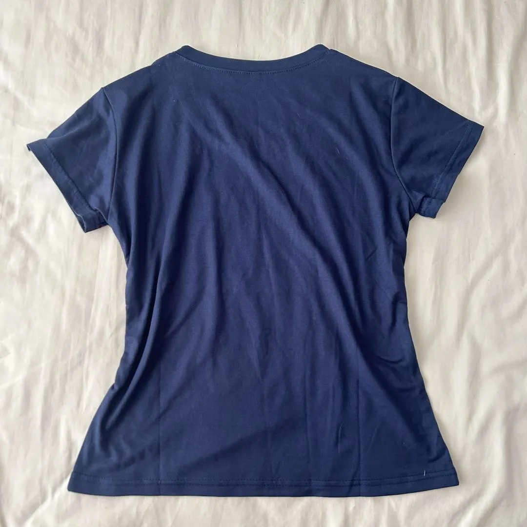 قميص نسائي صيفي من Combhasaki Y2k جمالي مطبوع عليه حروف على شكل فراشة وأكمام قصيرة ورقبة على شكل حرف v ملابس خروج ضيقة #4