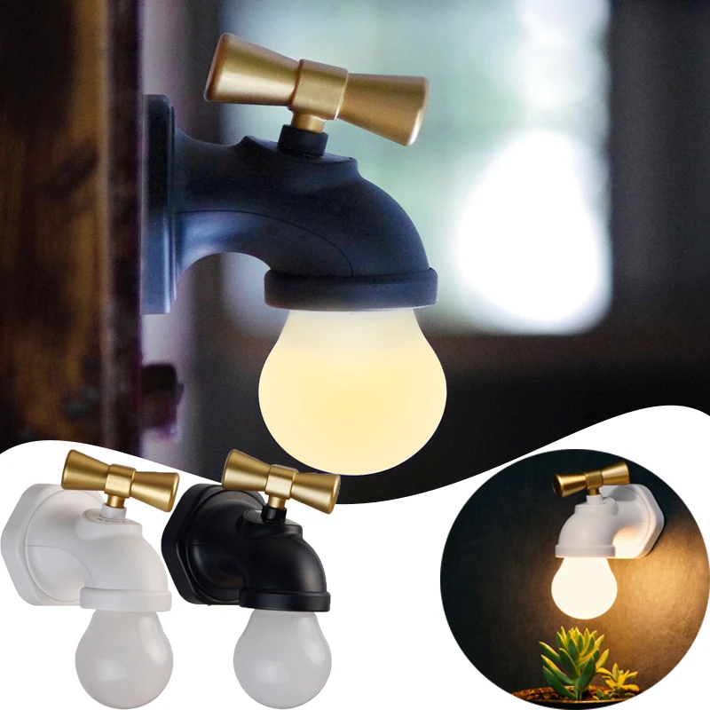 

Креативное голосовое управление, светодиодный ночник, тип крана, мини-USB, перезаряжаемый кран, настенный ночник, освещение для детской спальни, домашний декор