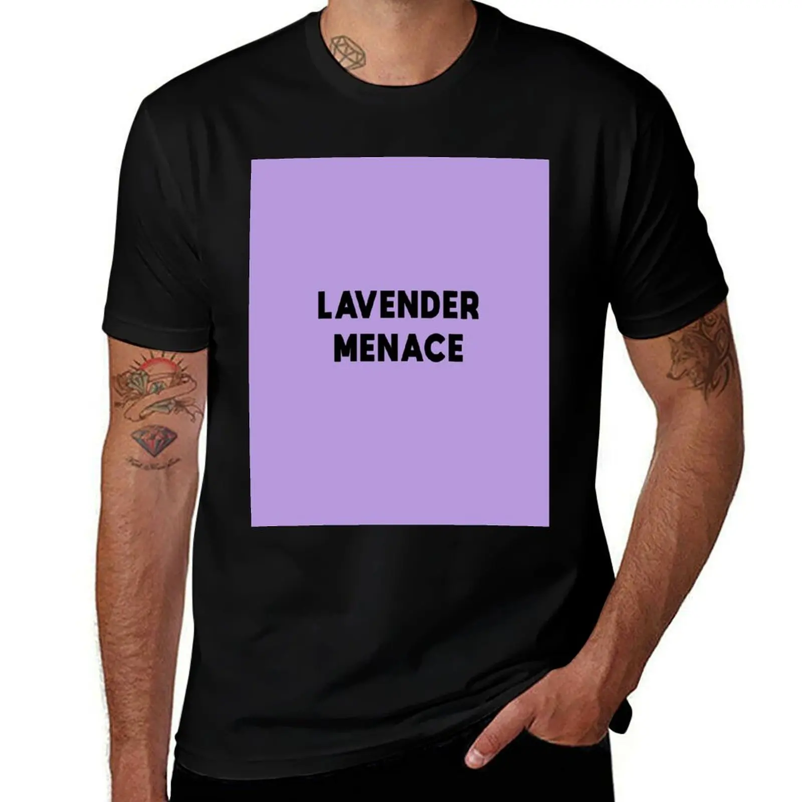 Lavender Menace T-Shirt sublime street wear hippie clothes summer top mens clothing