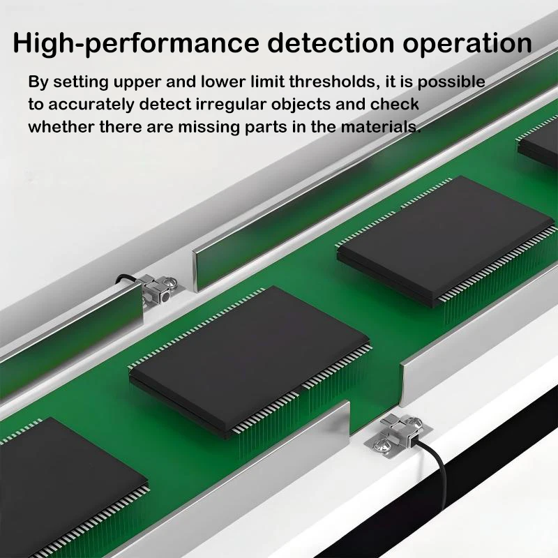 Rectangular optical fiber sensor FU50 reflective optical fiber line sensing switch square optical fiber amplifier probe line