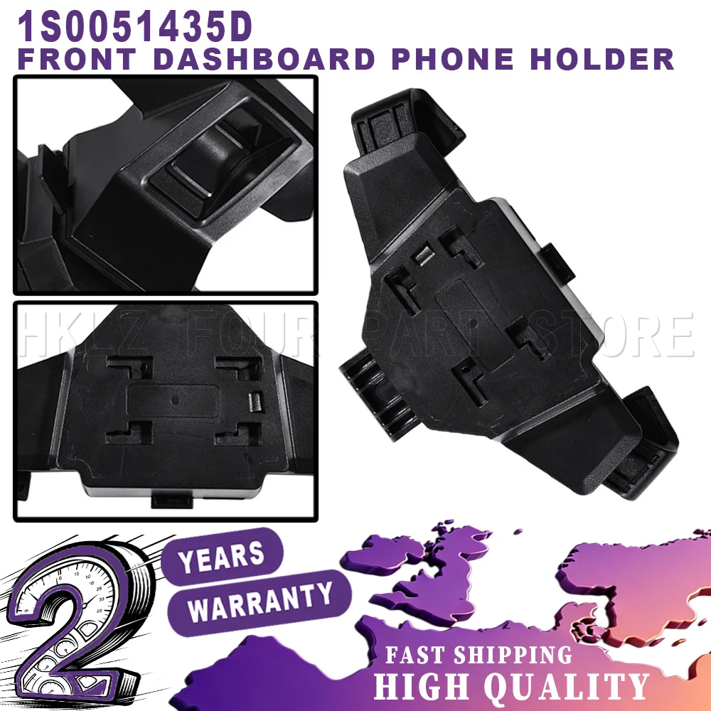 New Easy Installation car accessories Front Dashboard Phone Holder black ABS OEM 1S0051435D For SEAT Mii VW UP Skoda Citigo 1Pc