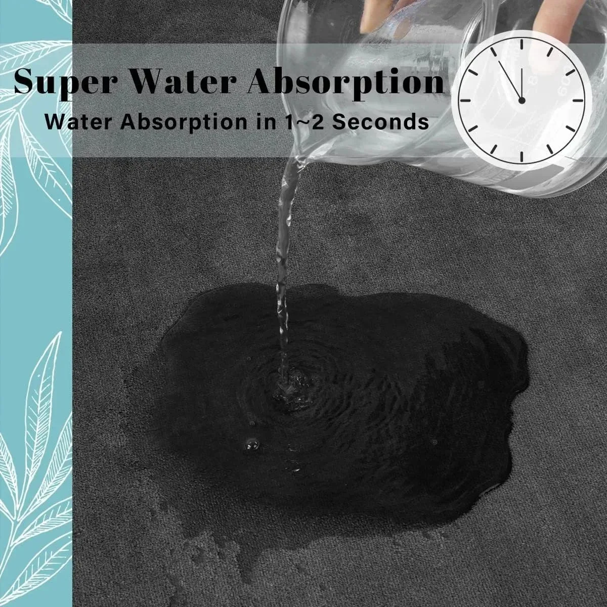 ماصة التجفيف السريع الكلمة حصيرة عدم الانزلاق حمام حصيرة المضادة للانزلاق المرجان المخملية الحمام الكلمة حصيرة سجادة باب ديكور المنزل سجادة باب