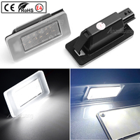 2Pcs Canbus LED License Number Plate Light Lamp For Nissan Serena C27 Altima Suzuki Landy Dacia Duster 265108990E