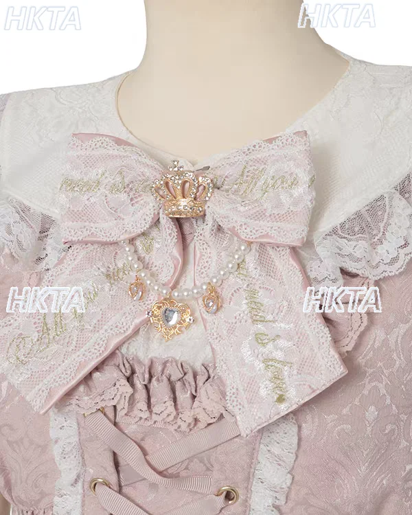 الألغام اليابانية الإنتاج الضخم الحلو لطيف لوليتا الجاكار الدانتيل فستان قصير الأكمام مجموعة تي شيرتات قصيرة للأطفال 2026 فستان صيفي جديد قطعتين مجموعة #5