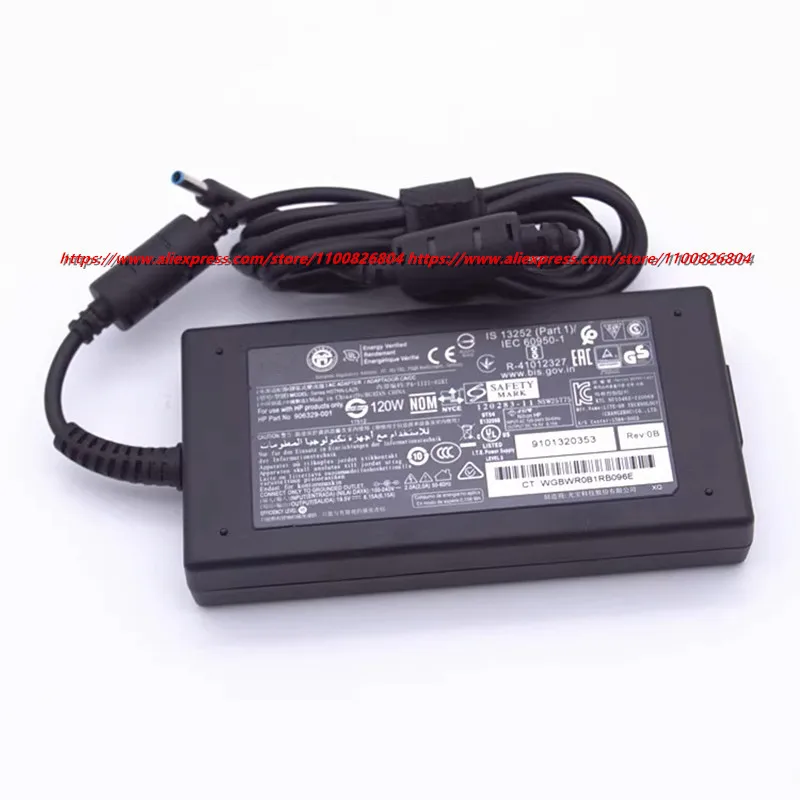 حقيقي HSTNN-CA25 19.5V 6.15A 120W HSTNN-LA25 محمول AC محول ل HP ENVY 15 17 15-J013TX J005TX 5003TX شاحن التيار الكهربائي #2