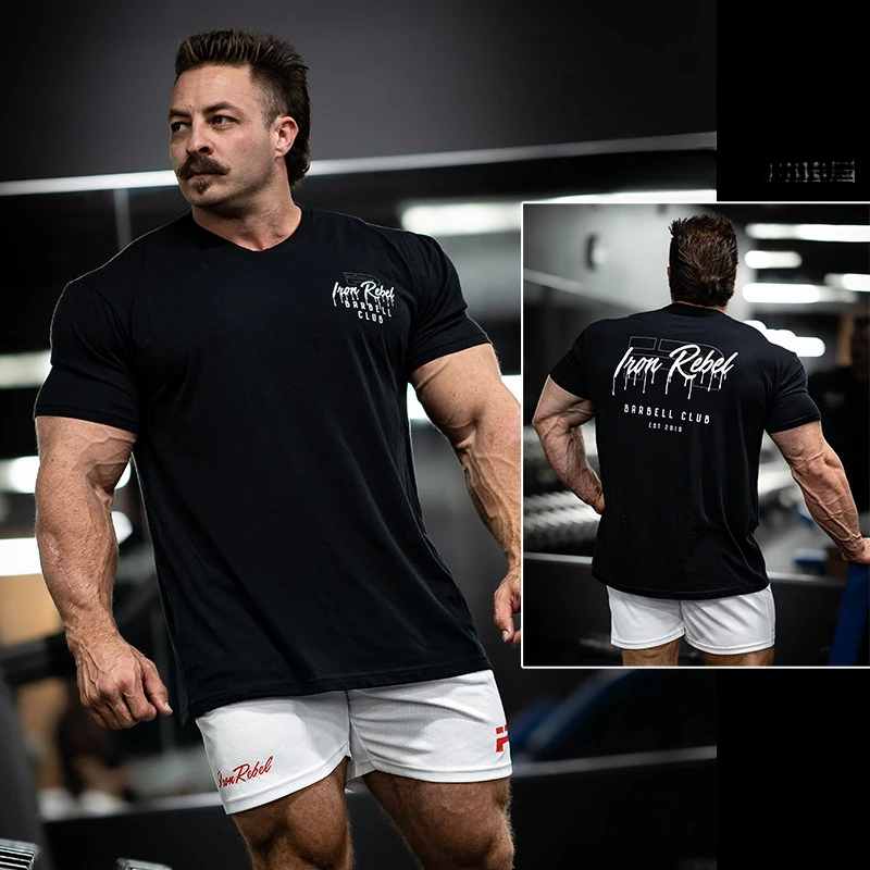 Global Beast Fitness Training Gym Leisure T-Shirt Men's and Women's Luxury Brand  Top 2026 New Art