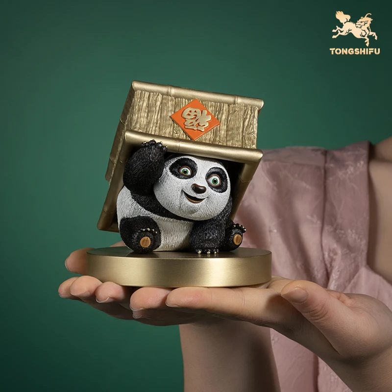 2023 TOP Master art Collection foreign GIFT China's national treasure Auspicious Panda copper decorative art Sculpture