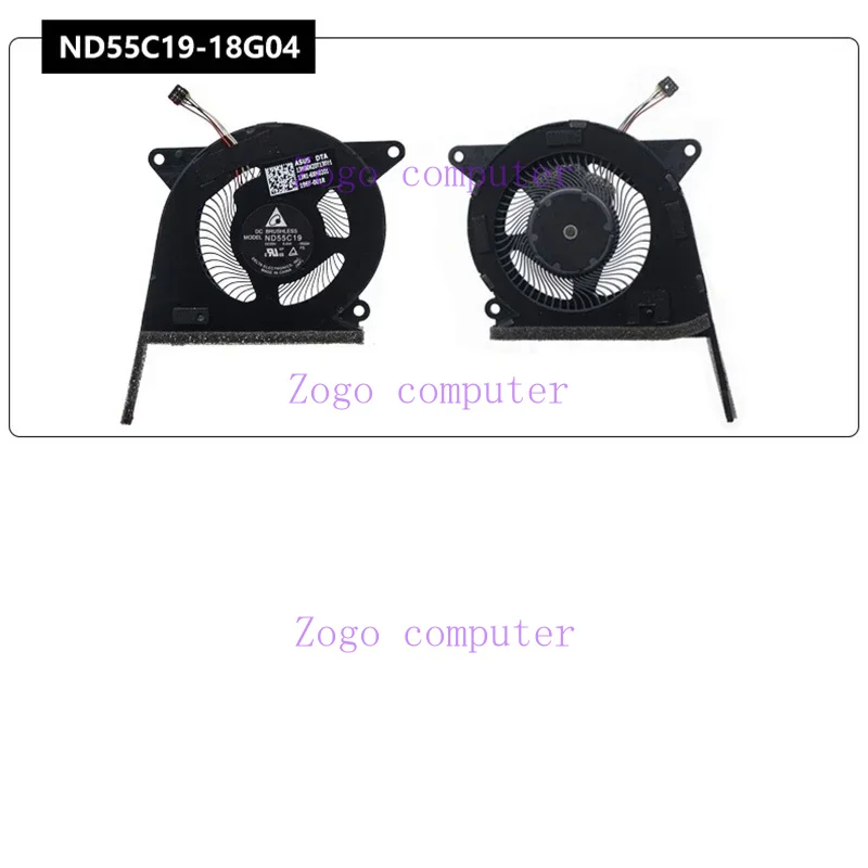 New Original laptop CPU GPU cooling fan for Asus Zenbook S13 ux392 fan ND55C19-18G03 ND55C19-188 G04