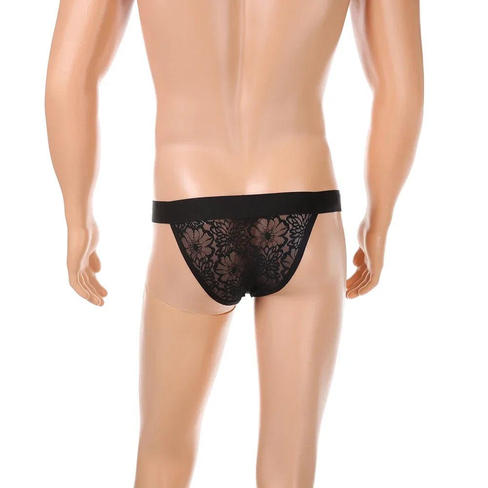 

Breathable Lingerie Low Waist Panties High Stretch Elasticity Male Regular Clothing Length Solid Color Pattern