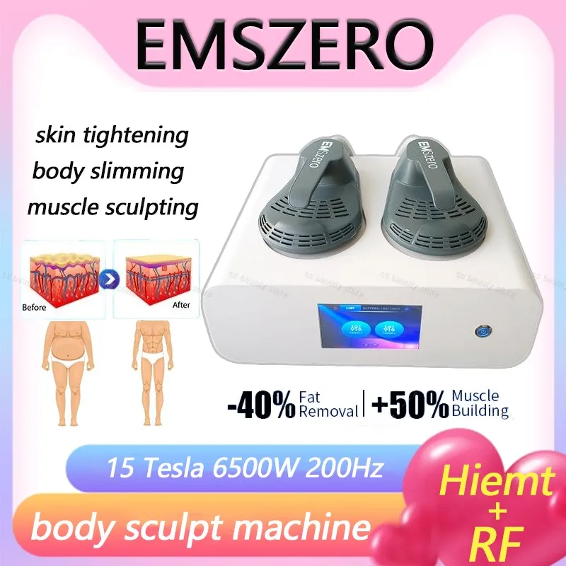 

6500W EMS Slimmin Machine RF Emszero Body Sculpting Weight Loss Massager Electromagnetic Fat Burning Muscle Stimulation Device