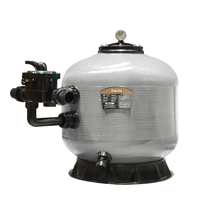 Filtro de arena de piscina DSL DSL-GF-B700 de fibra de vidrio negro azul gris para sistema de filtración de piscina