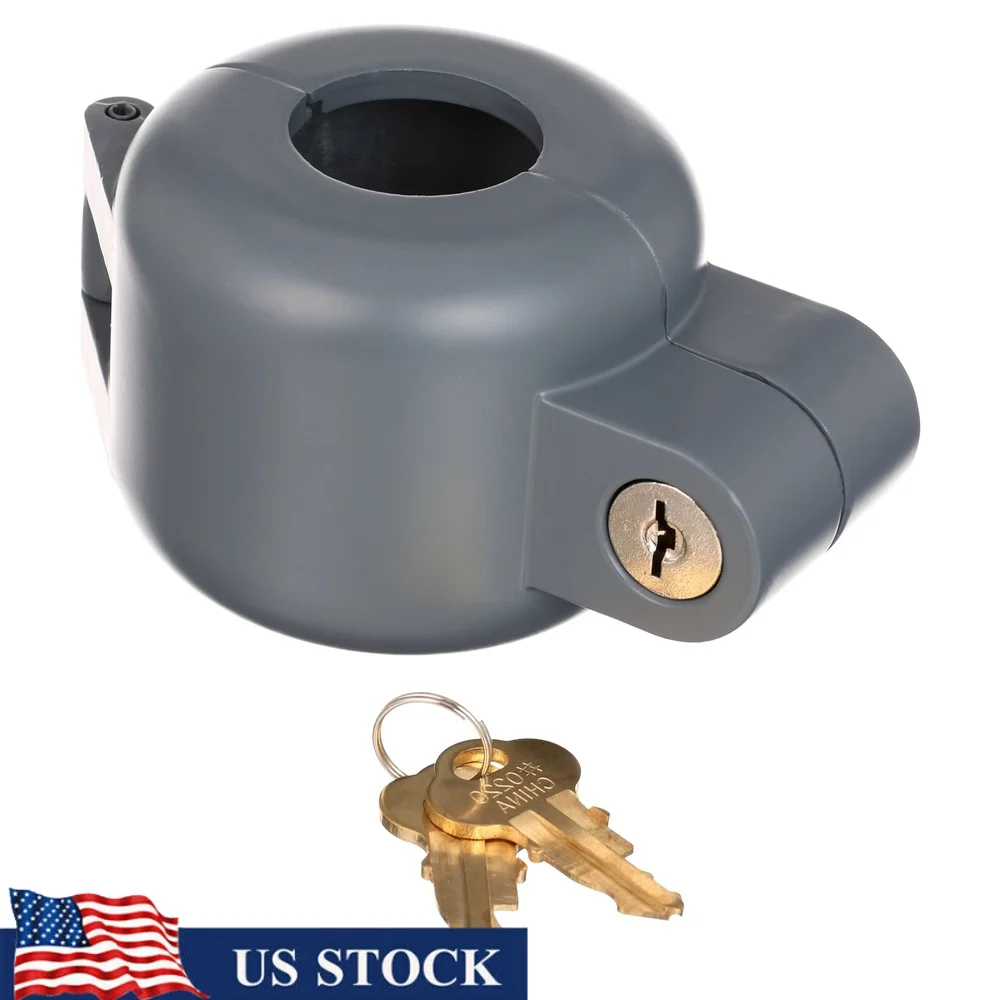 

Door Knob Lock-Out Device Diecast Construction Gray Finish Blocks Keyhole Access Easy Installation Rentals Evictions Job Sites