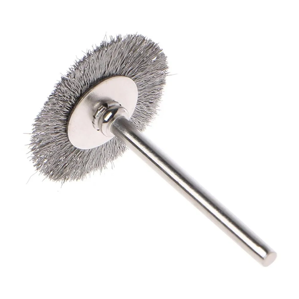 Imagem -04 - Conjunto de Escova de Roda de Fio de Aço para Polimento de Metal Moedor Rotativo Acessórios Ferramenta Moagem Roda em Forma de t Escova de Acesso 20 Peças