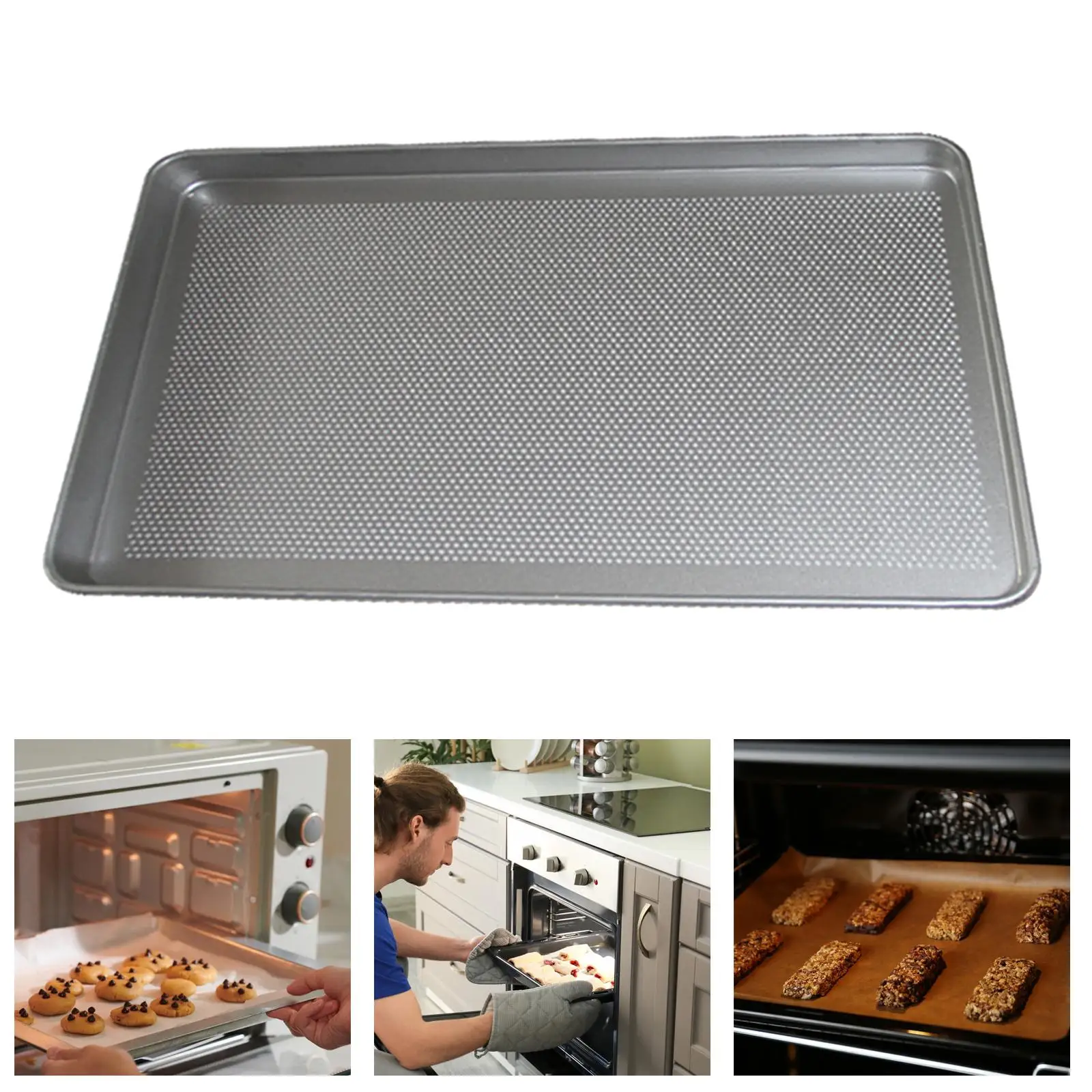 

Pizza Pan for Oven Perforated Cookie Pan Dessert Pastry Baking Sheet Aluminum Kitchen Cookware Kitchen Baking Tray Baking Tool