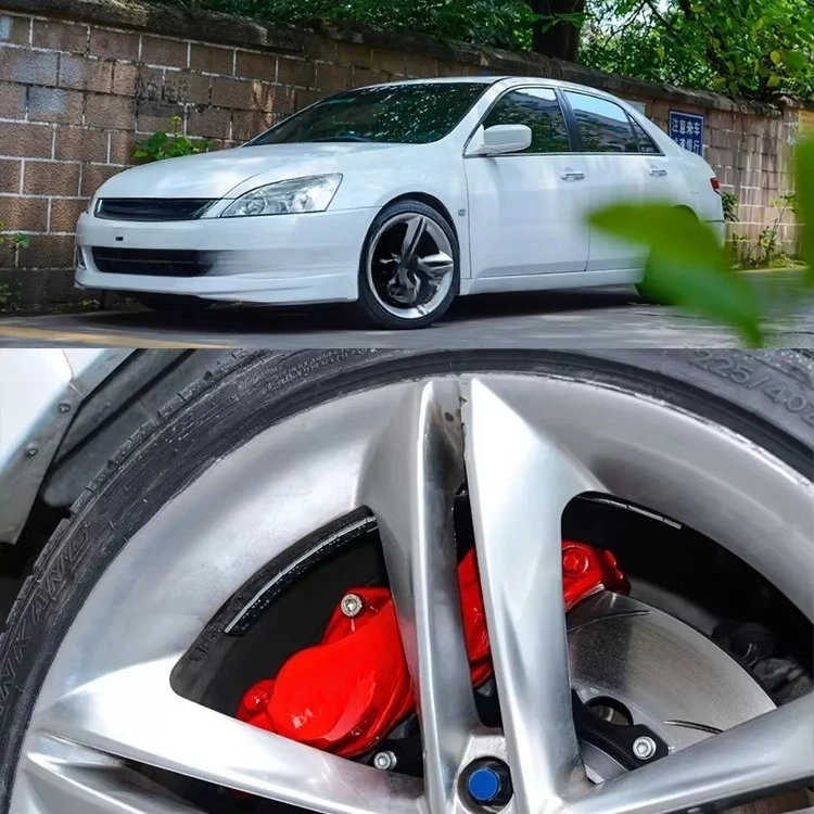 Front Big Brake Kit 4 Piston Caliper with 330*28 mm Rotor BBK Auto Brake System  for Accord CL7/CL9 17 Inch Car Rim
