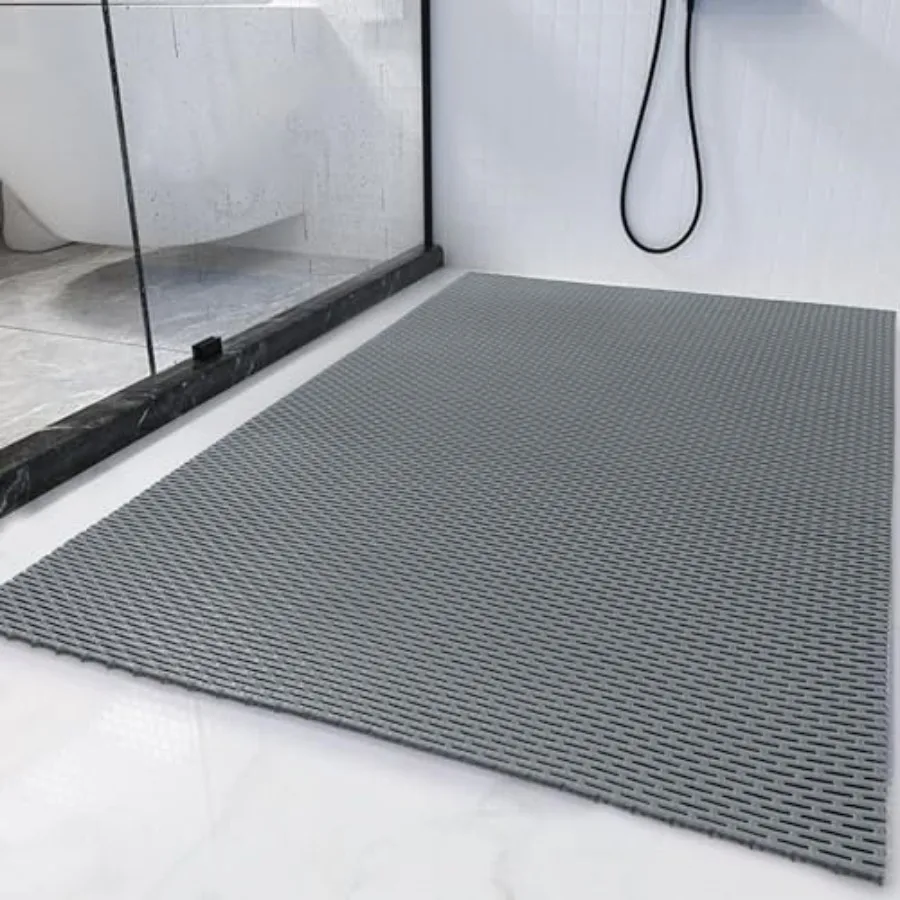 

58 x 32 Extra Large Shower Mat for Shower Stall Tub Non Slip Bath Mat Bathroom Accessories PVC Mats for Shower and Bathroom Qui