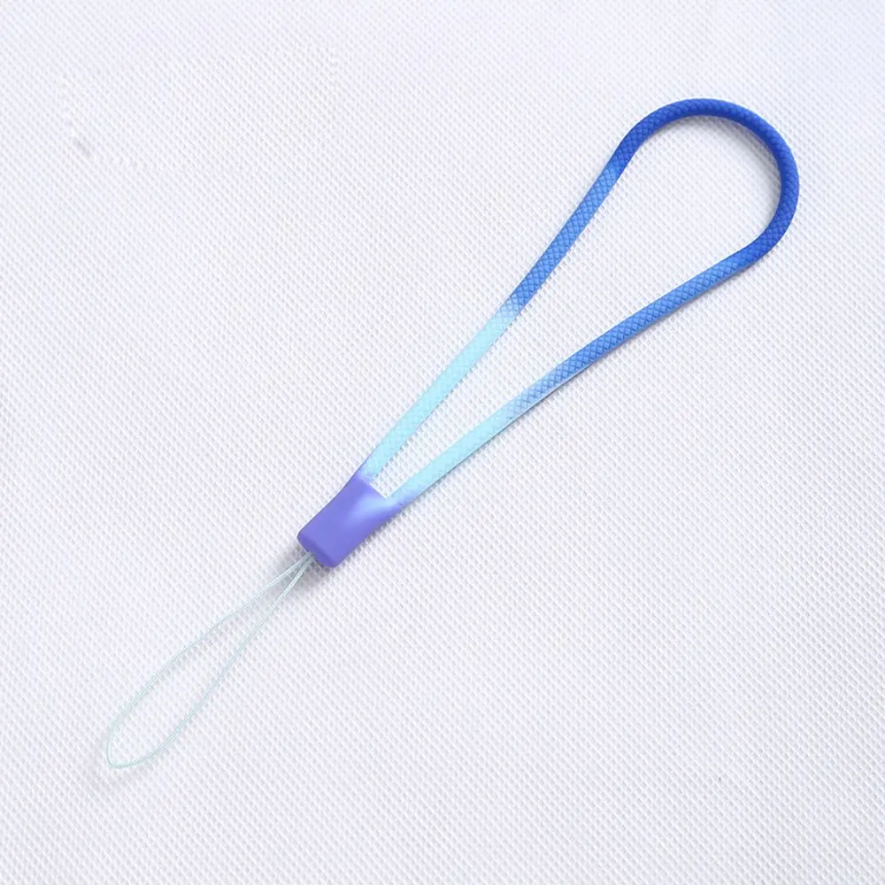 Short Rope Key Straps Hand Strap Phone Charms Phone Hanging Rope Watercolor Woven Pattern Wrist Hand Strap Mobile Phone Strap