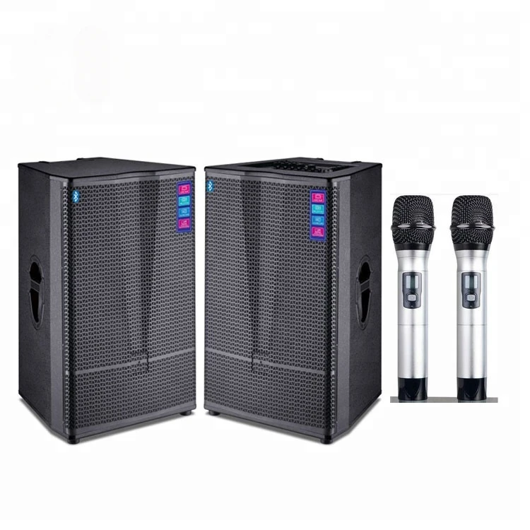 

2021 New Arrival OEM Blue Tooth Pair Speakers Support USB/ SD Card /Bluetouch 15inch 2.0 Active Pair Speaker for The Stage