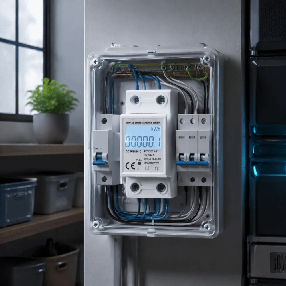 LCD Display Single Phase Electric Energy Meter Reset Function Smart Meter Power Consumption Meter Multi-Function Graffiti WiFi