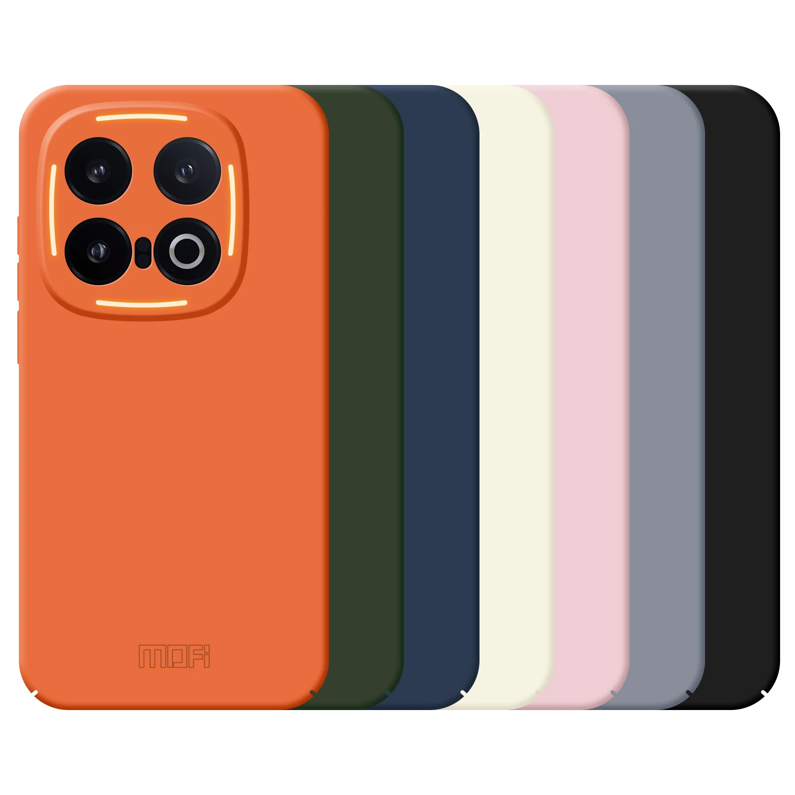 جراب هاتف vivo iQOO 13 5G MOFI JK Qin Series غطاء خلفي غير لامع مضاد لبصمات الأصابع - أسود #3