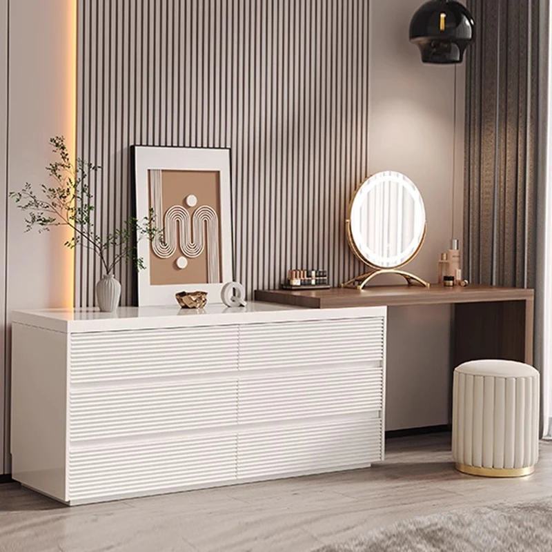 Storage Dressing Table Modern Bedroom Vanity Drawers Cabinets Designer Desk Table Console Meubles De Chambre Bedroom Furniture