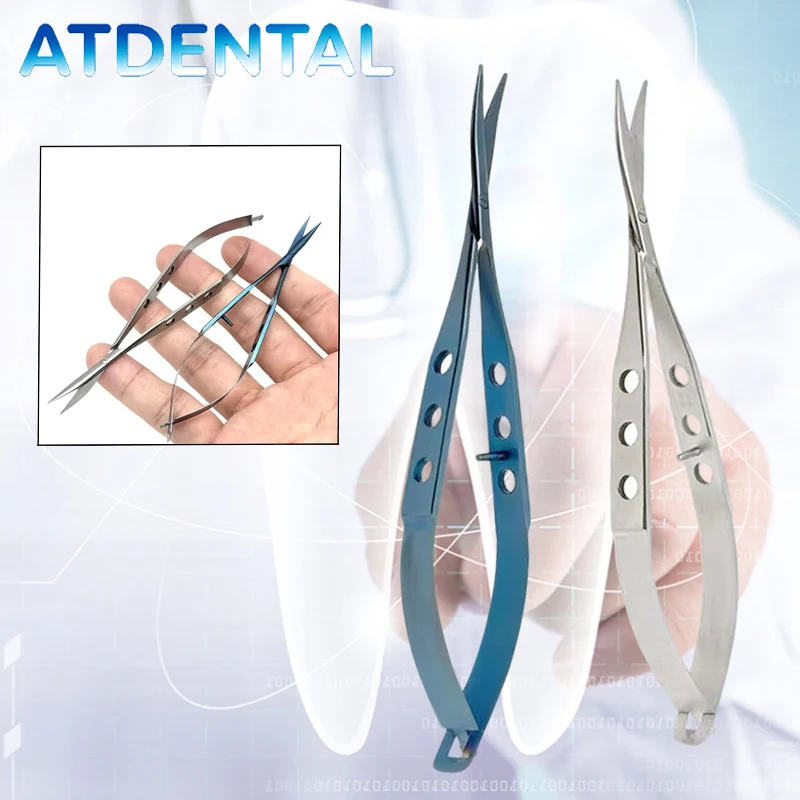 

Ножницы конъюнктивальные изогнутые с тупым кончиком, титановые, для глаз, офтальмологические, хирургические, стоматологические, микроинструменты