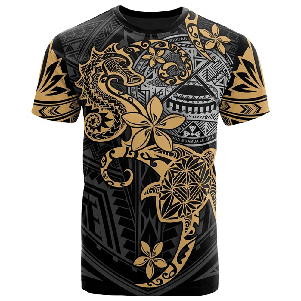 

T-shirt men's and women's Pohnpei 3D printing O-neck fun floral creative style short-sleeved pullover loose large size men's