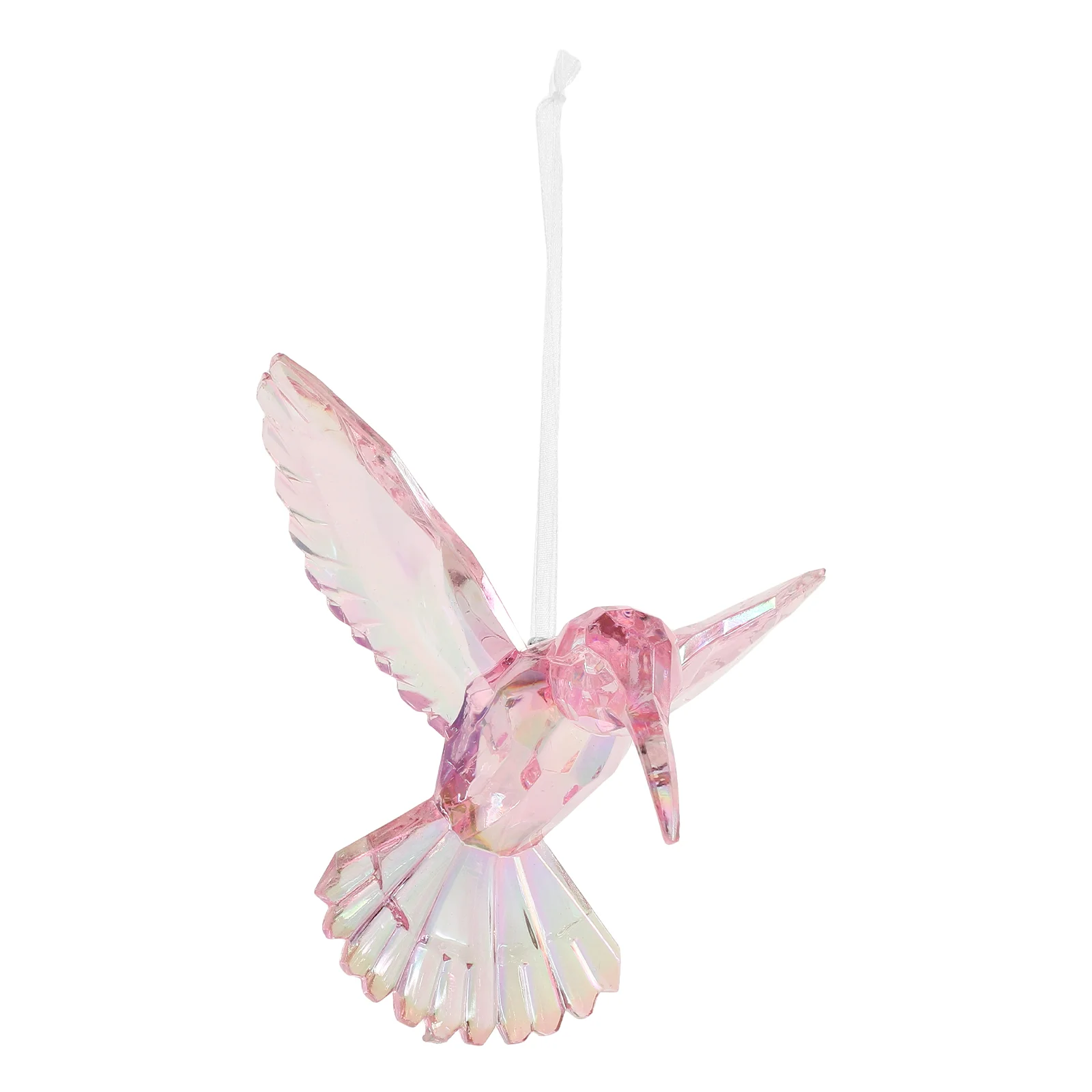 Hummingbird Ornaments Hanging Christmas Hummingbird Ornaments Acrylic Iridescent Hummingbird Flying Figurine Hummingbird Decor F