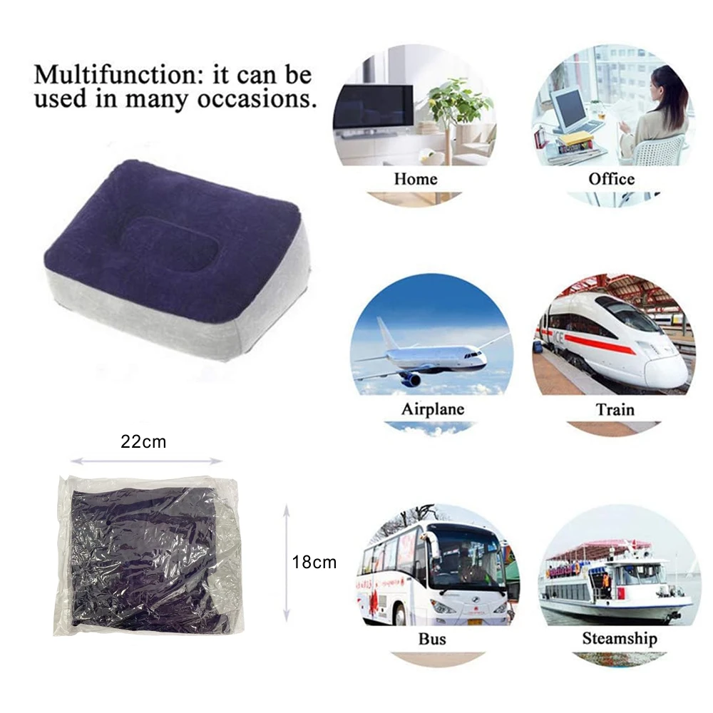 Flight Sleeping Footrest Rest Taburete On Airplane Car Bus Adjustable Kids Inflatable Travel Sleep Resting Taburete