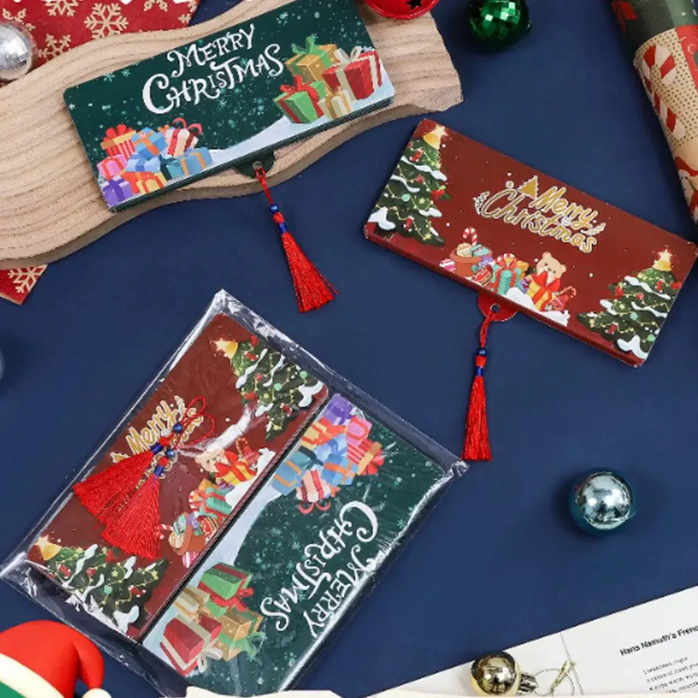 1/5/10Pcs Holiday Red Envelope 10-Slot Christmas Money Bag And Gift Card Clip Perfect For Christmas Birthdays And Thanksgiving