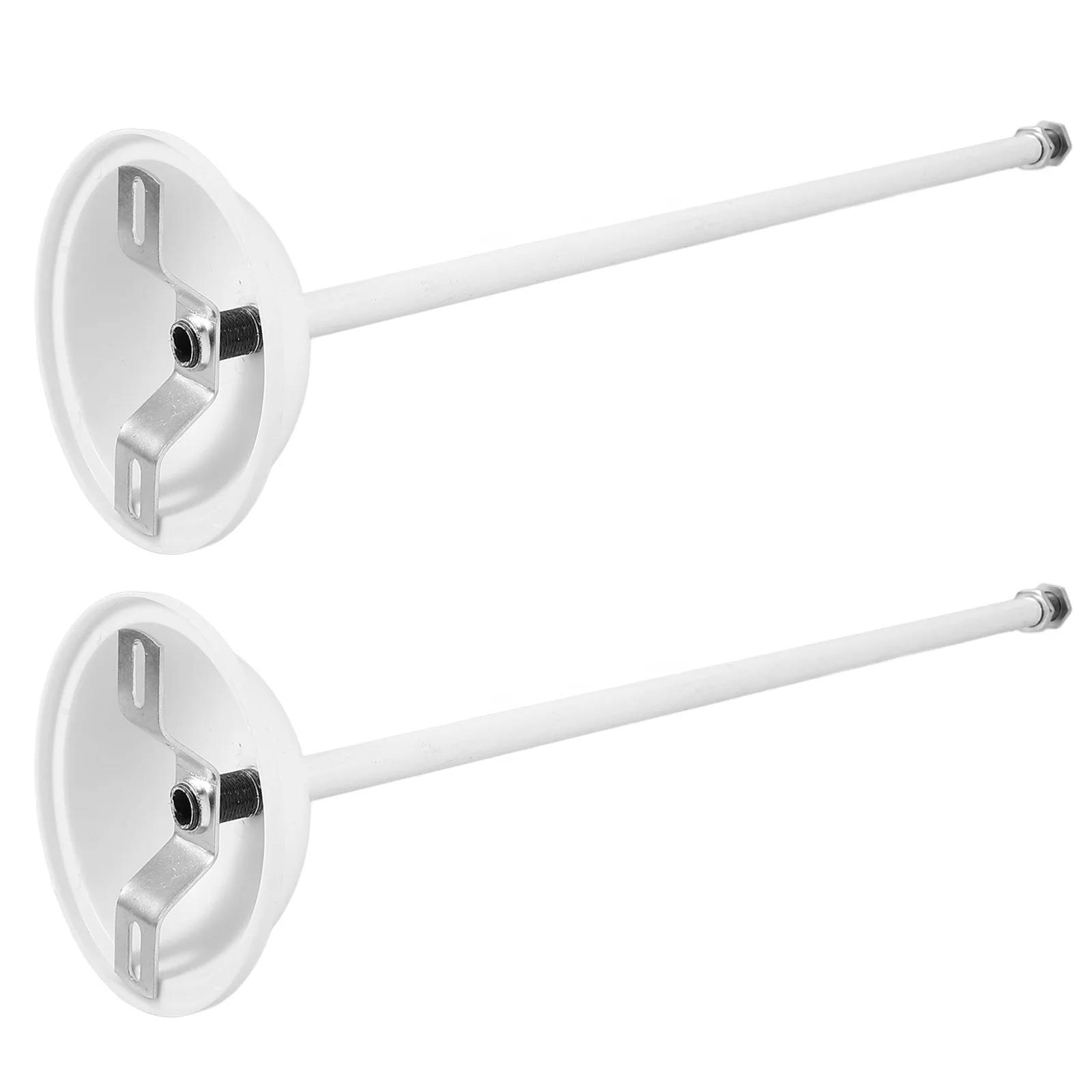 

2pcs Fluorescent Lamp Extension Stems White Iron Downrods Classroom Lighting Fixture Parts Adjustable Pendan