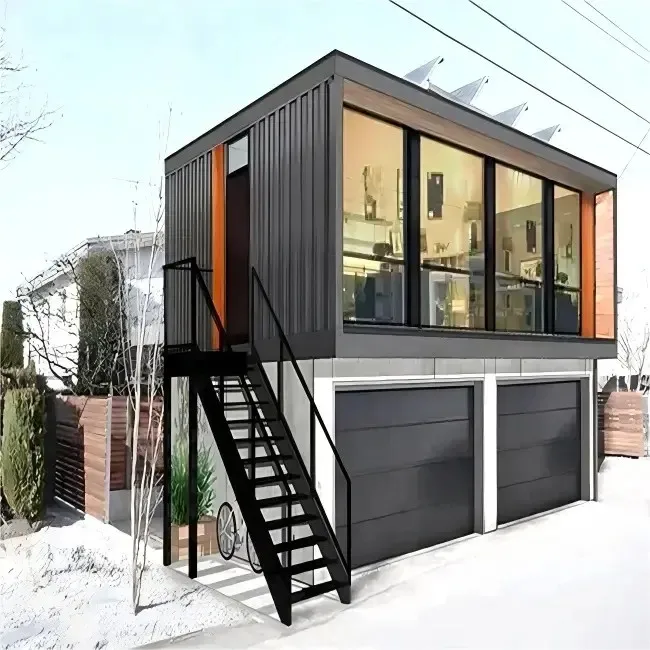 

Two Story Flat Roof 20FT Expandable Container House for Residence Home Living Container Extended Container House