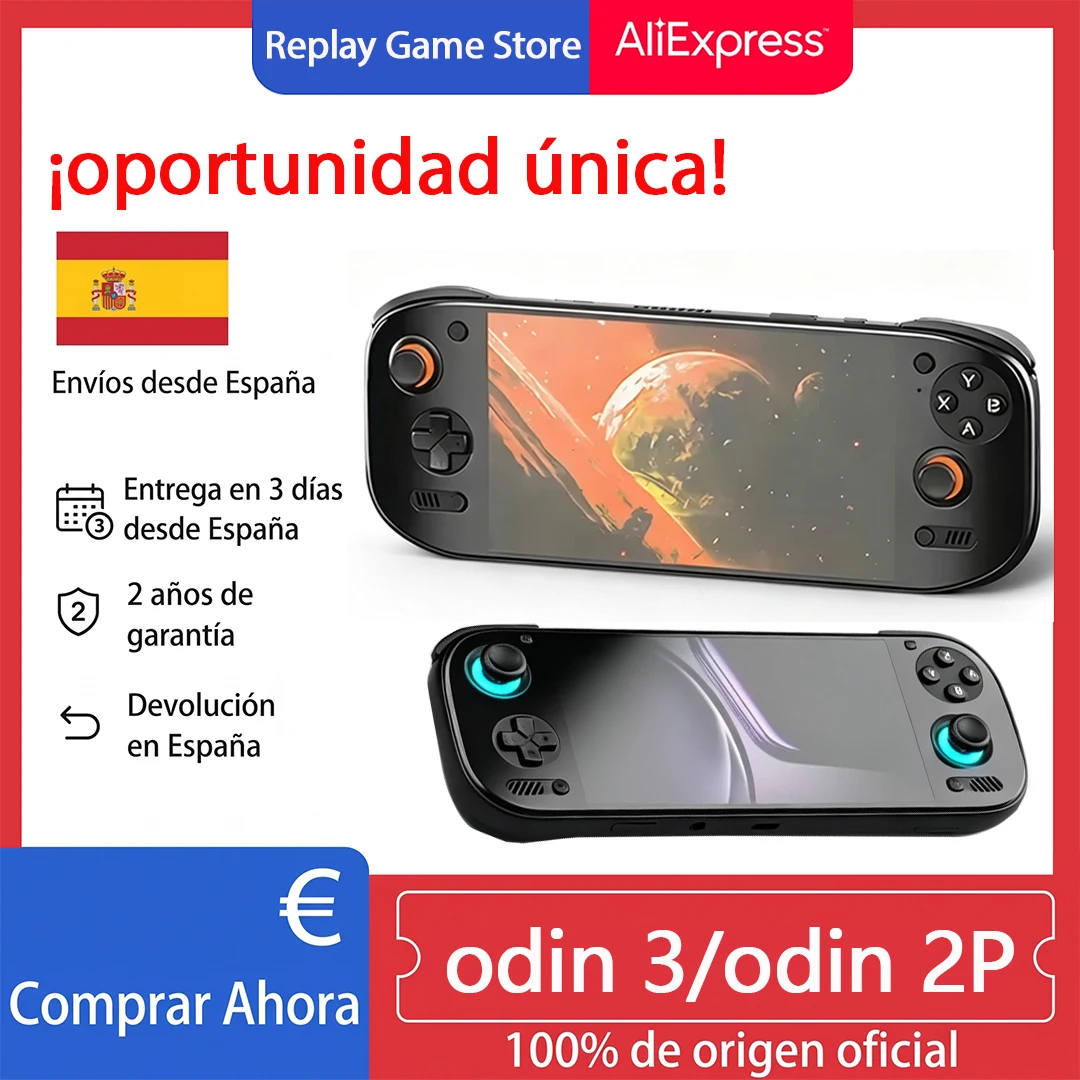 Ayn Odin 2 Portal / Odin 3, console portatile per videogiochi, schermo HD da 7 pollici, batteria da 8000 mAh, Wi-Fi e Bluetooth, console portatile per videogiochi retrò con sistema open source, regalo