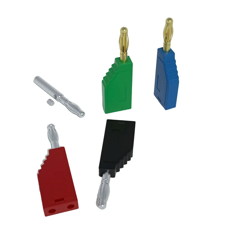A97I-10Pcs/Set Connector Plug J.10054 4Mm Stackable Plug Banana Plug Face Connector Wire Multi-Function Plugs