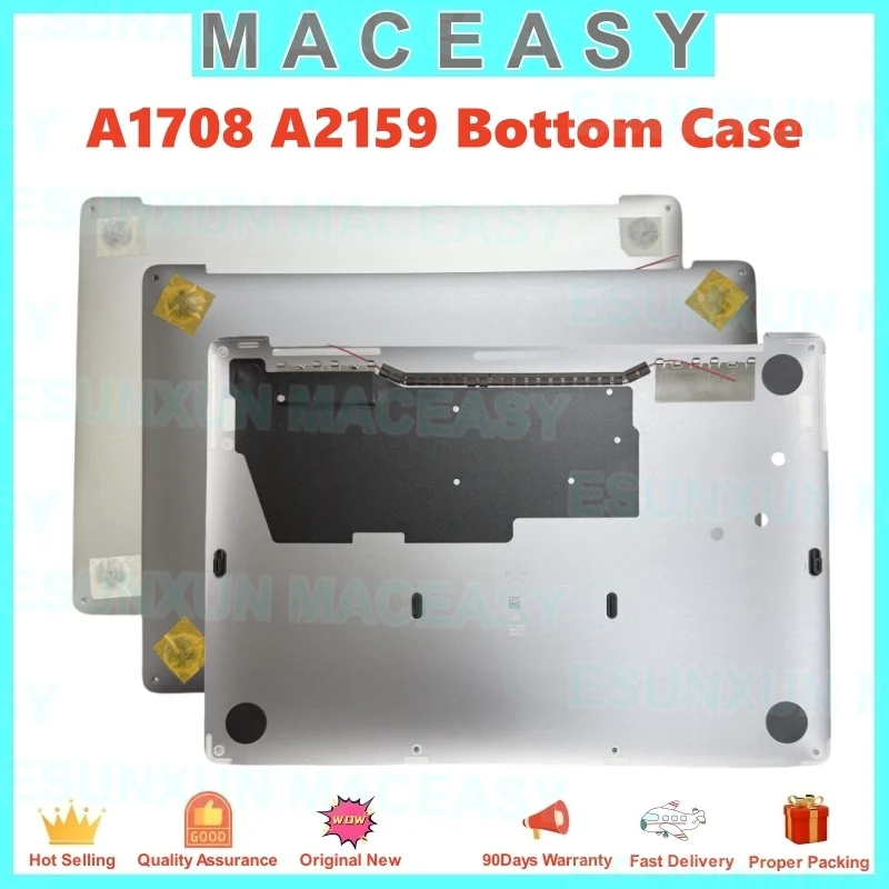 

Оригинальный нижний чехол Macbook Pro 13 дюймов Loptop для A1708 A2159, нижняя задняя крышка, серебристо-серый, 2016-2019 лет