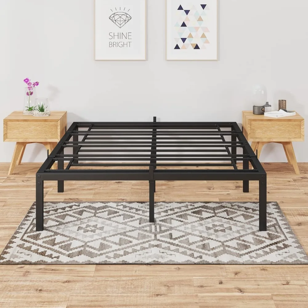 

Metal Bed Frame, 14 Inch Simple Platform Bed Frame, Sturdy Heavy Duty Frame Bed Mattress Foundation, No Box Spring Needed